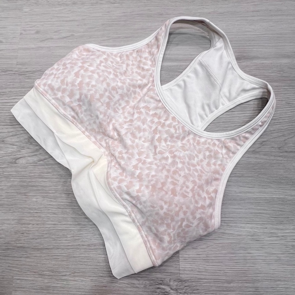CALIA by Carrie Underwood Pink Animal Print Racerback Sports Bra Small